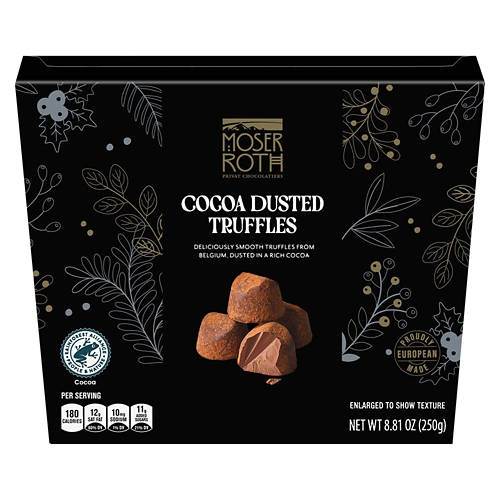 Moser Roth Belgian Cocoa Dusted Chocolate Truffles, 8.81 oz